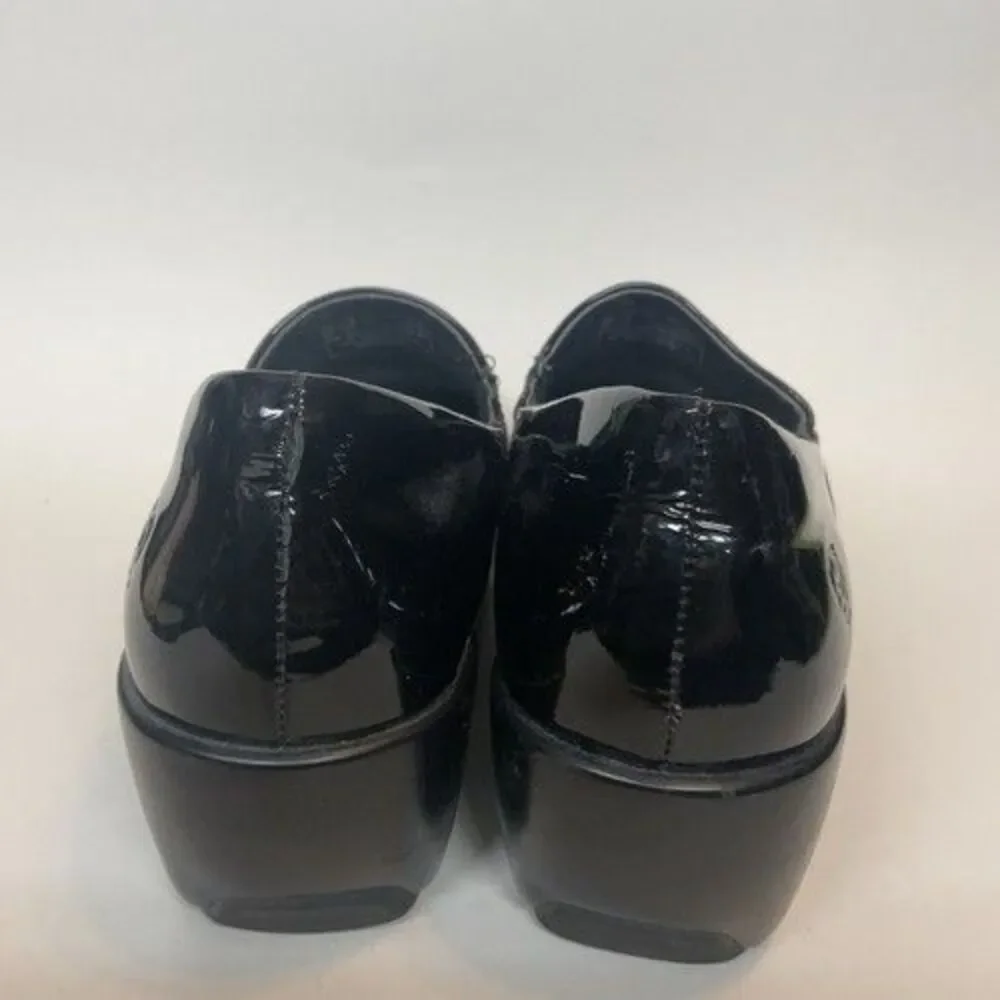 Ariat Black Leather Patent Western Casual Clog Shoes Women Size 10B - Picture 4 of 12